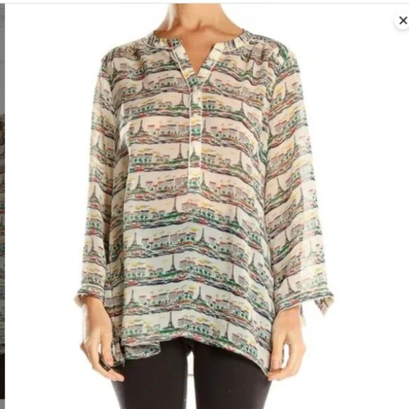 Banana Republic Multicolor Patterned Blouse - Picture 1 of 7